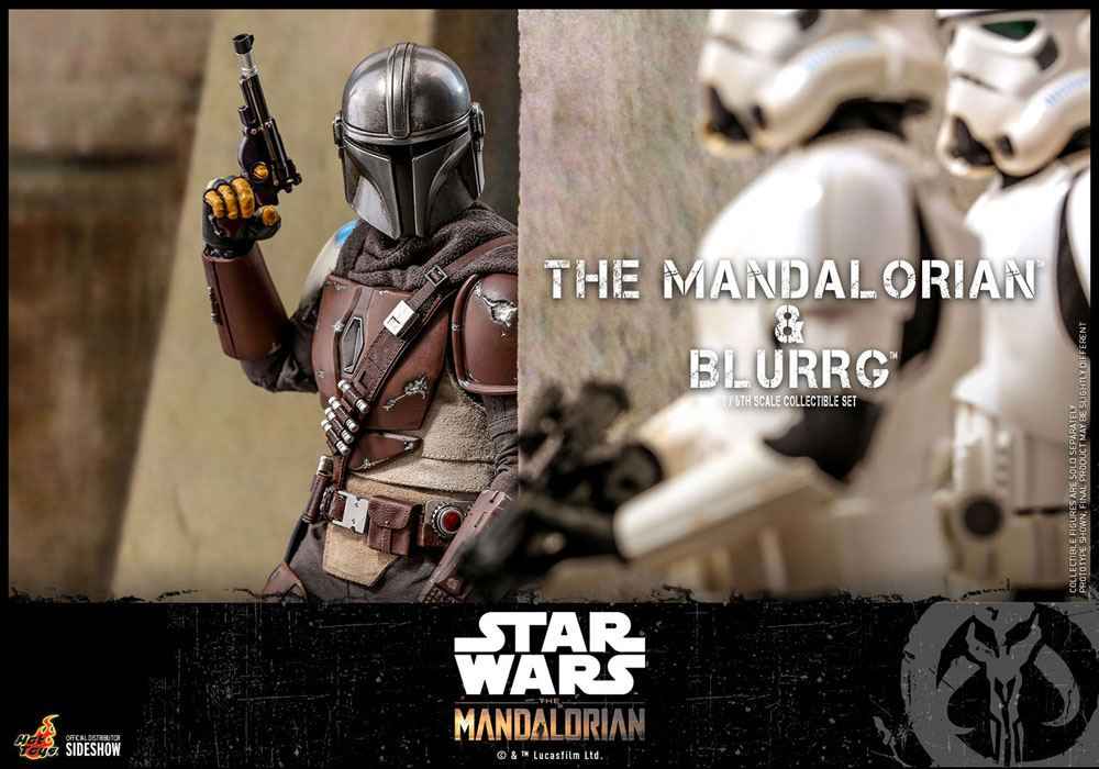 Star Wars The Mandalorian Doppelpack 1/6 The Mandalorian & Blurrg 37 cm - Smalltinytoystore