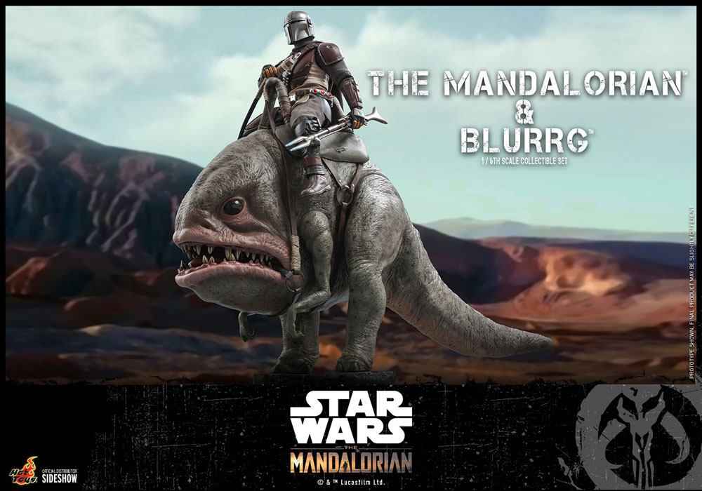 Star Wars The Mandalorian Doppelpack 1/6 The Mandalorian & Blurrg 37 cm - Smalltinytoystore