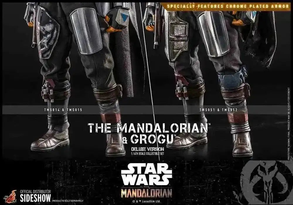 Star Wars The Mandalorian Doppelpack 1/6 The Mandalorian & Grogu Deluxe Version 30 cm HOT TOYS - Smalltinytoystore