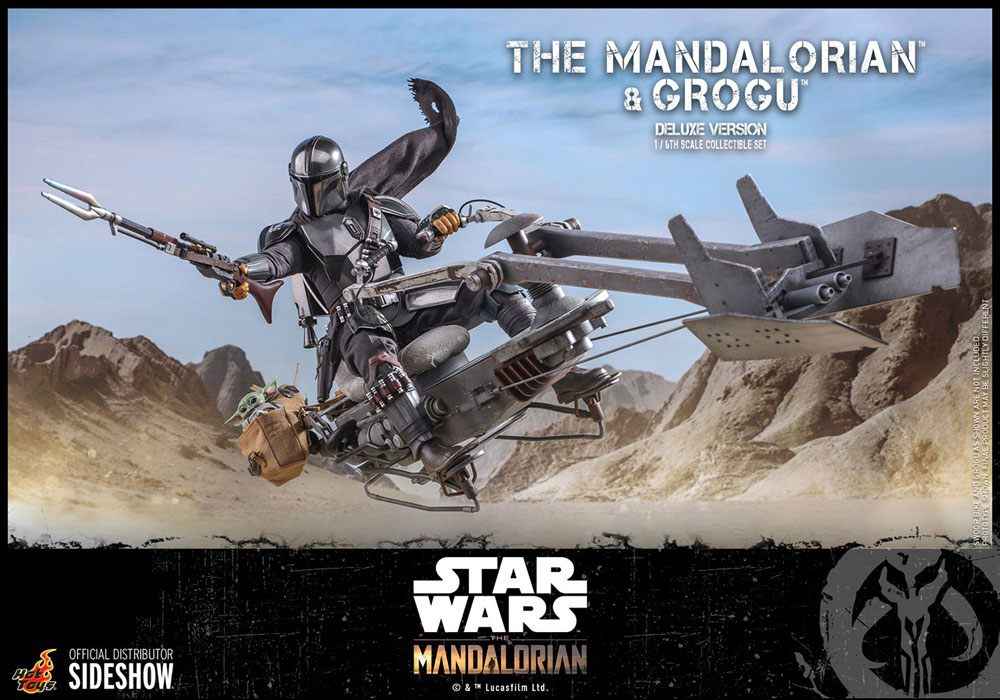 Star Wars The Mandalorian Doppelpack 1/6 The Mandalorian & Grogu Deluxe Version 30 cm - Smalltinytoystore