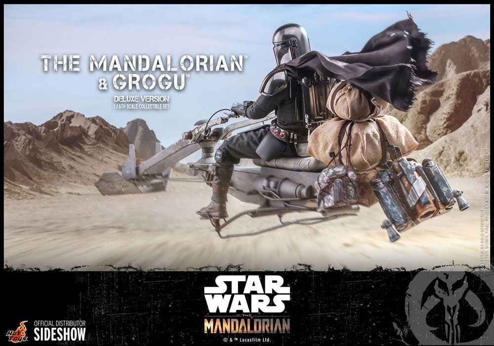 Star Wars The Mandalorian Doppelpack 1/6 The Mandalorian & Grogu Deluxe Version 30 cm - Smalltinytoystore