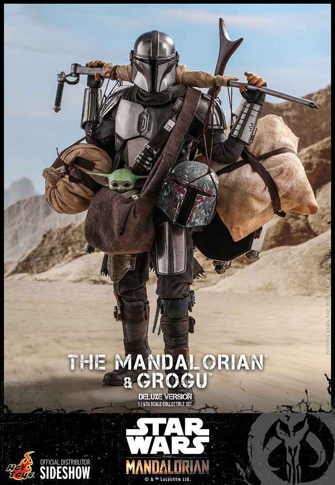 Star Wars The Mandalorian Doppelpack 1/6 The Mandalorian & Grogu Deluxe Version 30 cm - Smalltinytoystore