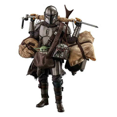 Star Wars The Mandalorian Doppelpack 1/6 The Mandalorian & Grogu Deluxe Version 30 cm - Smalltinytoystore