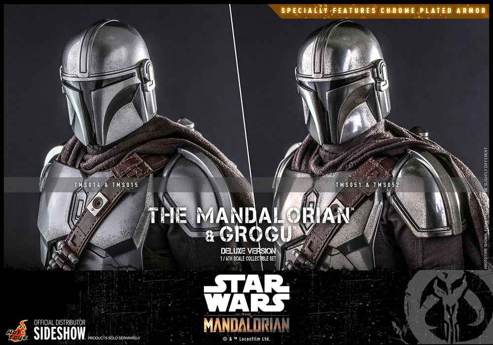 Star Wars The Mandalorian Doppelpack 1/6 The Mandalorian & Grogu Deluxe Version 30 cm - Smalltinytoystore