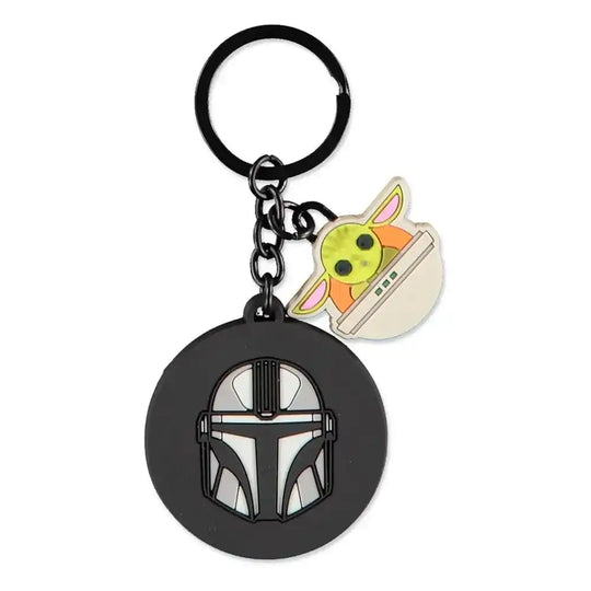 Star Wars: The Mandalorian Gummi-Schlüsselanhänger Mandalorian & Grogu - Smalltinytoystore