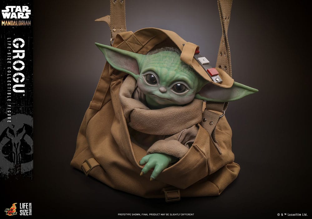 Star Wars The Mandalorian Life-Size Masterpiece Grogu 37 cm HOT TOYS - Smalltinytoystore