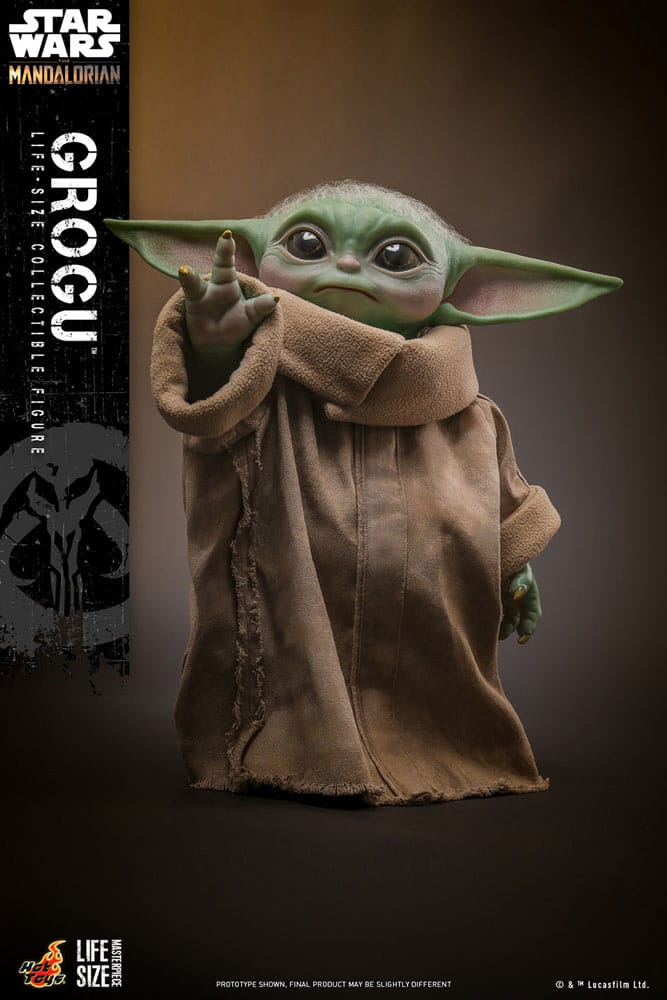 Star Wars The Mandalorian Life-Size Masterpiece Grogu 37 cm HOT TOYS - Smalltinytoystore