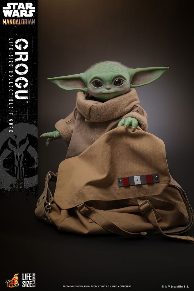 Star Wars The Mandalorian Life-Size Masterpiece Grogu 37 cm HOT TOYS - Smalltinytoystore
