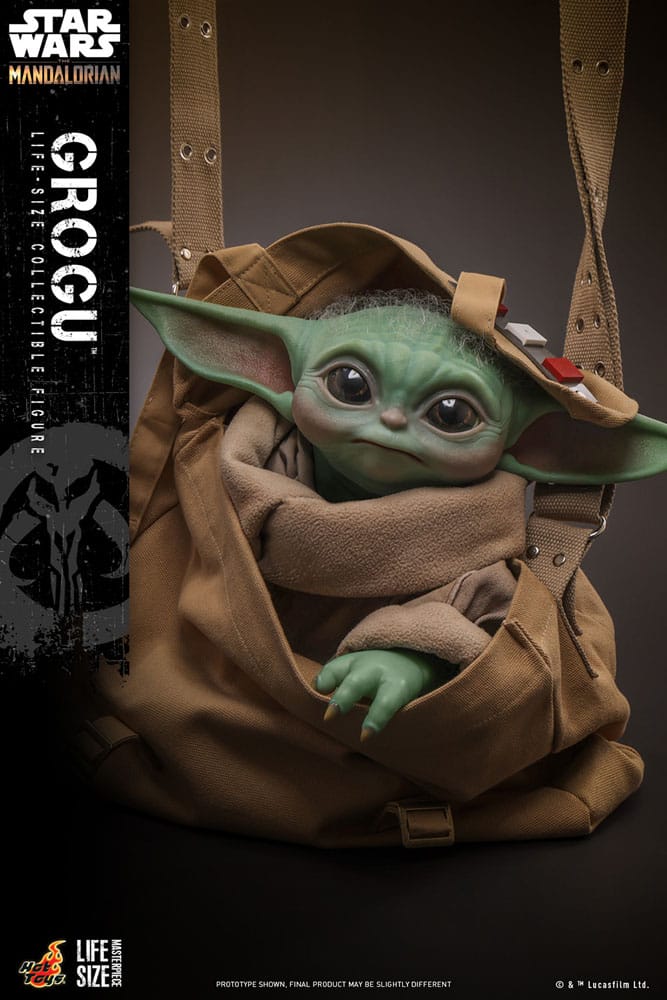 Star Wars The Mandalorian Life-Size Masterpiece Grogu 37 cm HOT TOYS - Smalltinytoystore