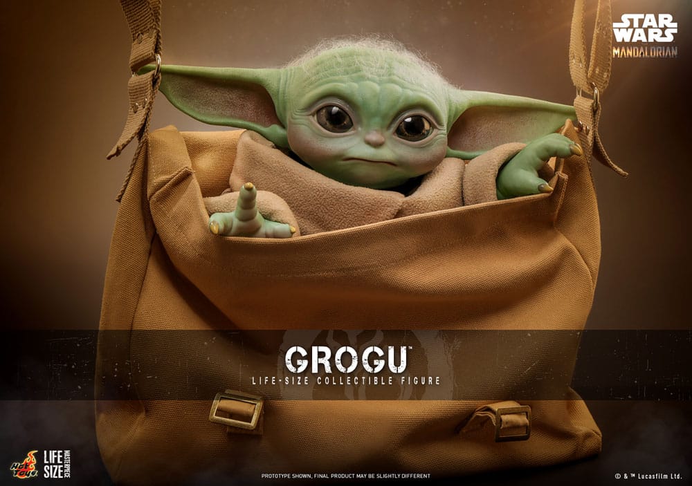 Star Wars The Mandalorian Life-Size Masterpiece Grogu 37 cm HOT TOYS - Smalltinytoystore