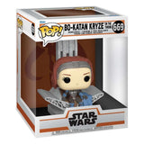Star Wars: The Mandalorian POP! Deluxe Vinyl Figur Bo Katan w/Throne 9 cm - Smalltinytoystore
