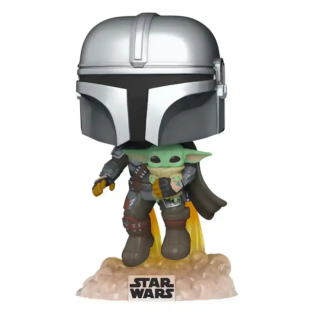 Star Wars The Mandalorian POP! TV Vinyl Figur Mando Flying w/ Jet Pack 9 cm - Smalltinytoystore