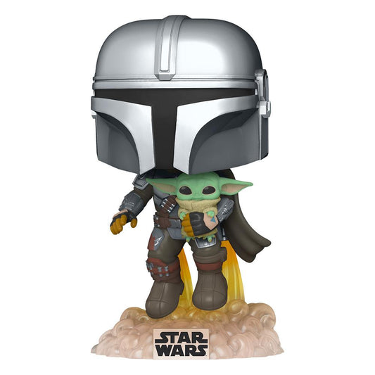Star Wars The Mandalorian POP! TV Vinyl Figur Mando Flying w/ Jet Pack 9 cm - Smalltinytoystore