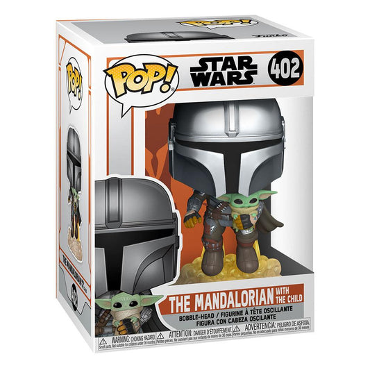 Star Wars The Mandalorian POP! TV Vinyl Figur Mando Flying w/ Jet Pack 9 cm - Smalltinytoystore
