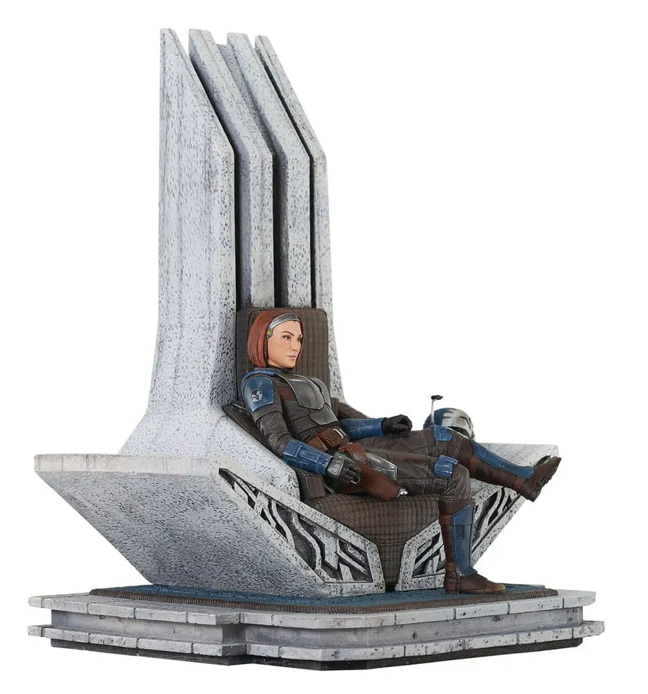 Star Wars: The Mandalorian Premier Collection Statue 1/7 Bo-Katan Kryze on Throne 35 cm - Smalltinytoystore