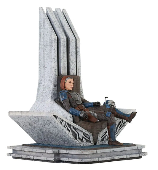 Star Wars: The Mandalorian Premier Collection Statue 1/7 Bo-Katan Kryze on Throne 35 cm - Smalltinytoystore