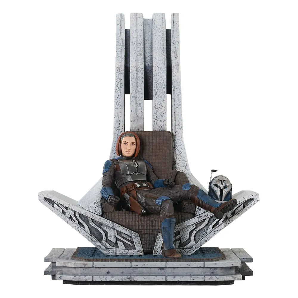 Star Wars: The Mandalorian Premier Collection Statue 1/7 Bo-Katan Kryze on Throne 35 cm - Smalltinytoystore