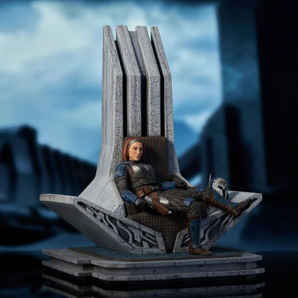 Star Wars: The Mandalorian Premier Collection Statue 1/7 Bo-Katan Kryze on Throne 35 cm - Smalltinytoystore