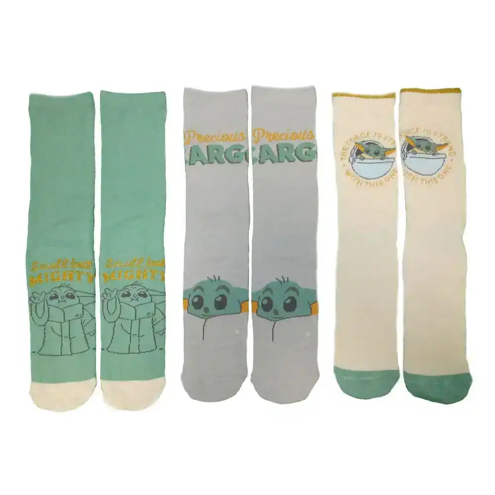 Star Wars The Mandalorian Socken 3er-Pack Grogu S-M - Smalltinytoystore