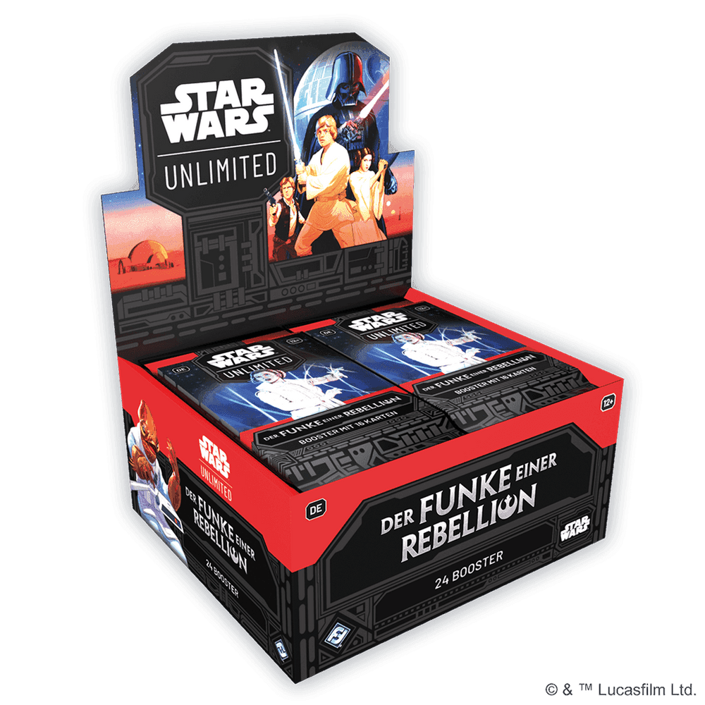 Star Wars Unlimited Der Funke einer Rebellion BOOSTER DISPLAY 24 Stck DE - Smalltinytoystore