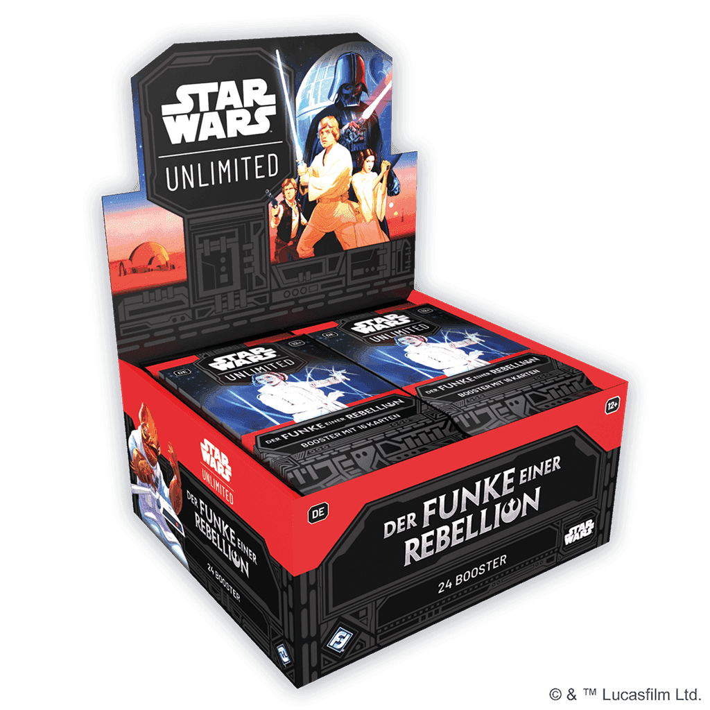 Star Wars Unlimited Der Funke einer Rebellion BOOSTER DISPLAY 24 Stck DE - Smalltinytoystore