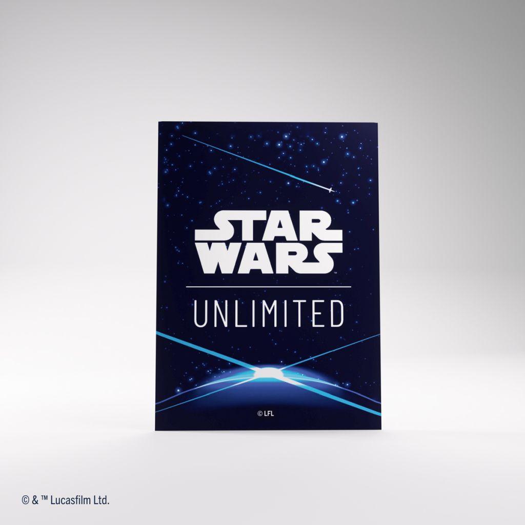 Star Wars Unlimited GAMEGENIC ART DOUBLE SLEEVING PACK SPACE BLUE - Smalltinytoystore