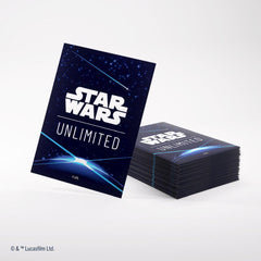 Star Wars Unlimited GAMEGENIC ART DOUBLE SLEEVING PACK SPACE BLUE - Smalltinytoystore