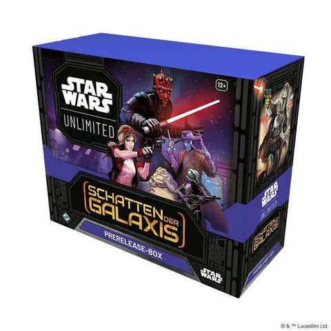 Star Wars Unlimited SHADOWS OF THE GALAXY PRERELEASE BOX - DE - Smalltinytoystore