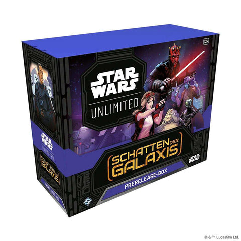 Star Wars Unlimited SHADOWS OF THE GALAXY PRERELEASE BOX - DE - Smalltinytoystore