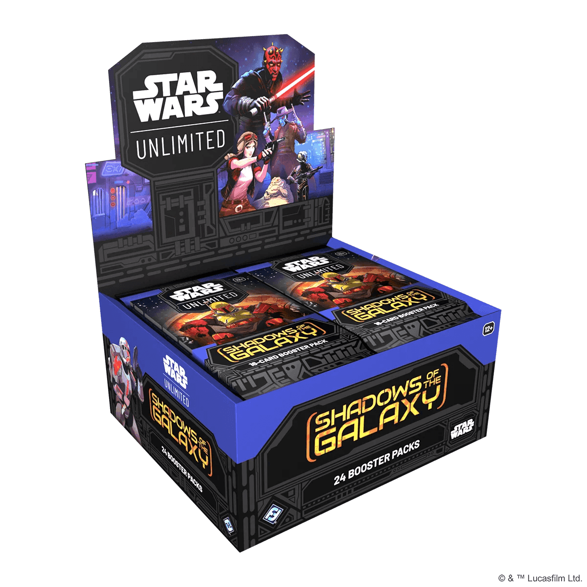 Star Wars Unlimited SHADOWS OF THE GALAXY BOOSTER DISPLAY 24 Stck DE - Smalltinytoystore