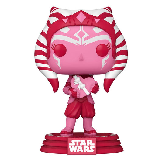 Star Wars Valentines POP! Star Wars Vinyl Figur Ahsoka 9 cm - Smalltinytoystore