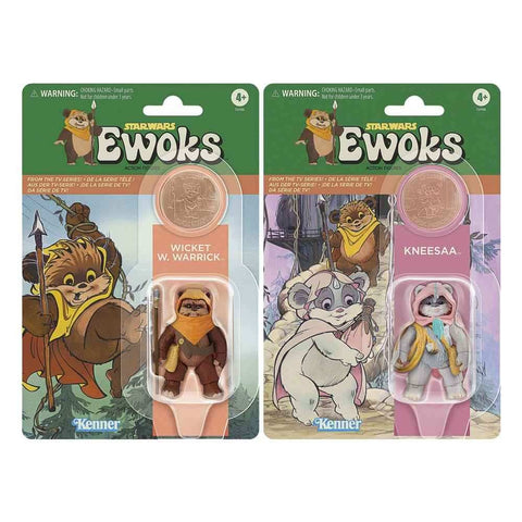 Star Wars Vintage Collection Ewoks Wicket W Warrick & Kneesaa 10 cm - Smalltinytoystore