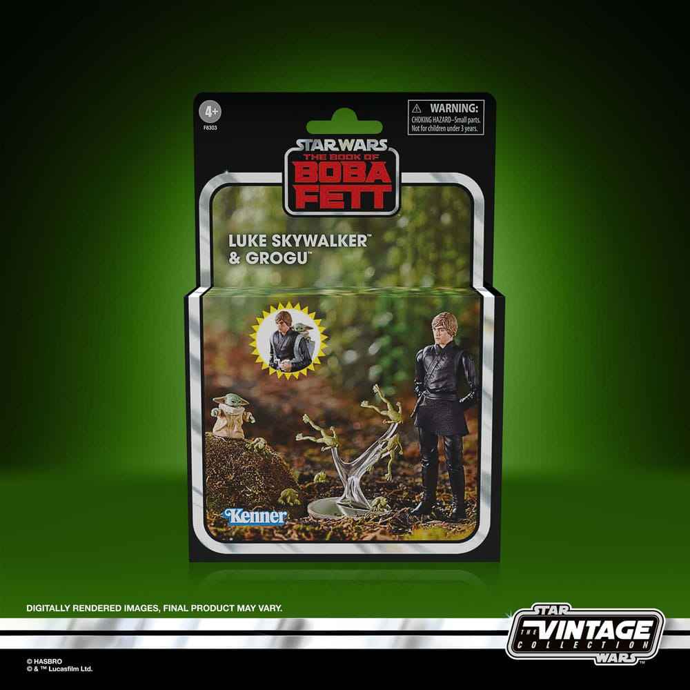 Star Wars Vintage Collection The Book of Boba Fett Luke Skywalker & Grogu 10 cm - Smalltinytoystore