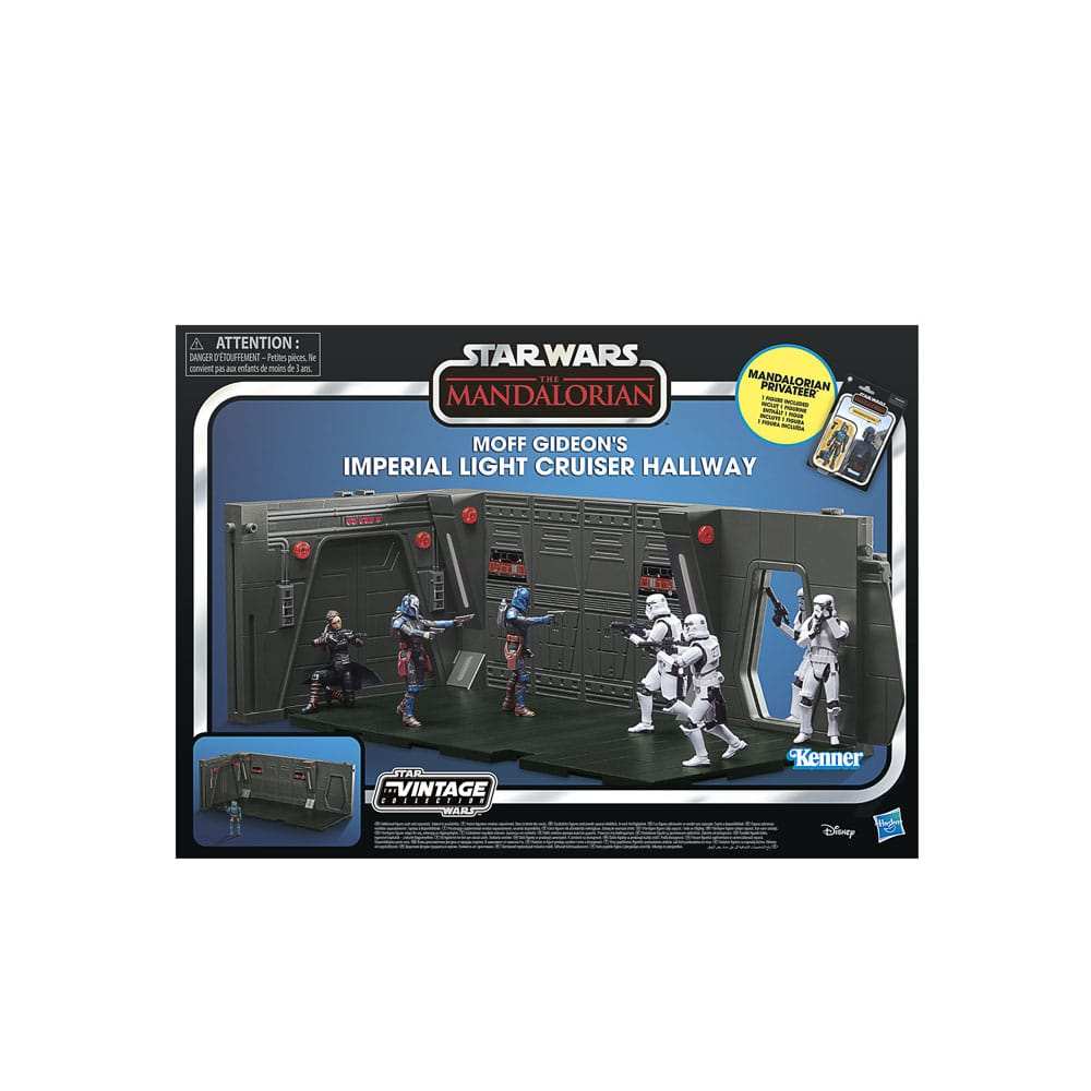 Star Wars Vintage Collection The Mandalorian Moff Gideon's Imperial Light Cruiser Hallway mit Mandalorian Privateer Actionfigur 10 cm - Smalltinytoystore