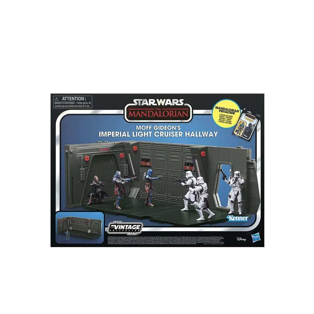 Star Wars Vintage Collection The Mandalorian Moff Gideon's Imperial Light Cruiser Hallway mit Mandalorian Privateer Actionfigur 10 cm - Smalltinytoystore