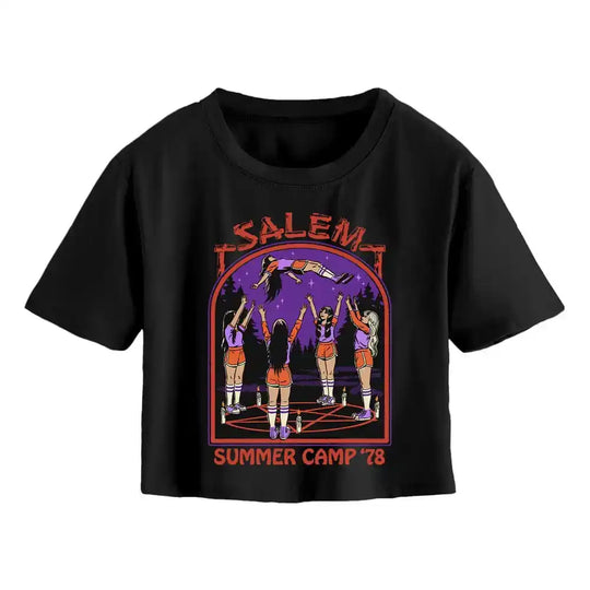 Steven Rhodes Cropped T-Shirt Silver Salem Summer