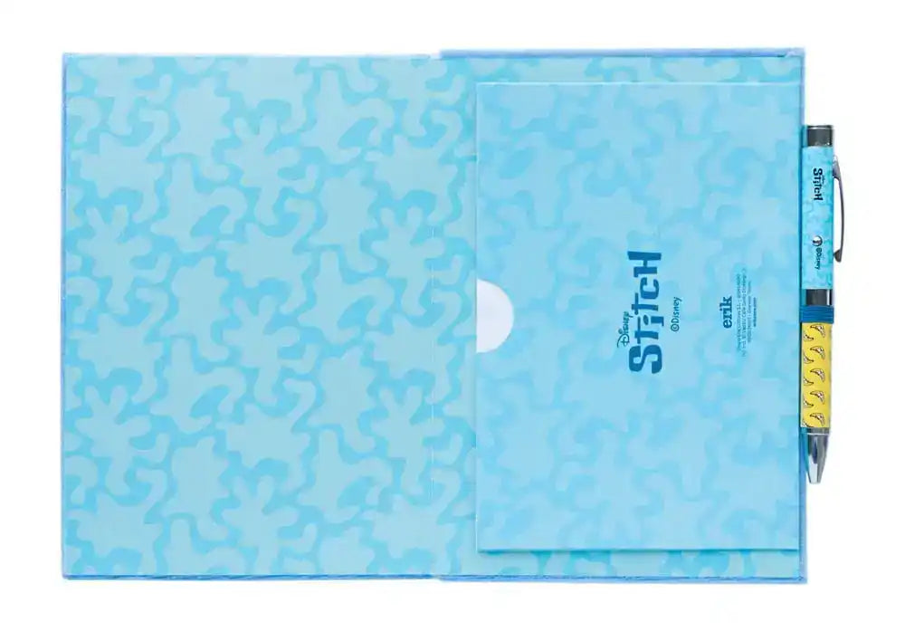 Stitch Premium Plüsch Notizbuch A5 mit Stift Tropical