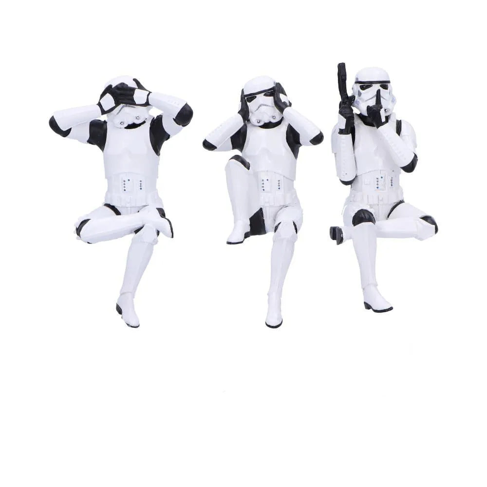 Stormtrooper Figuren Three Wise Sitting Stormtroopers 11 cm - Smalltinytoystore