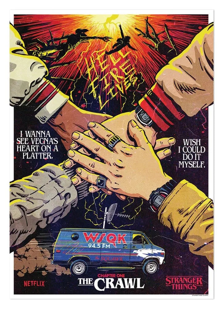 'Stranger Things 5 Kunstdruck The Crawl Limited Edition 42 x 30 cm