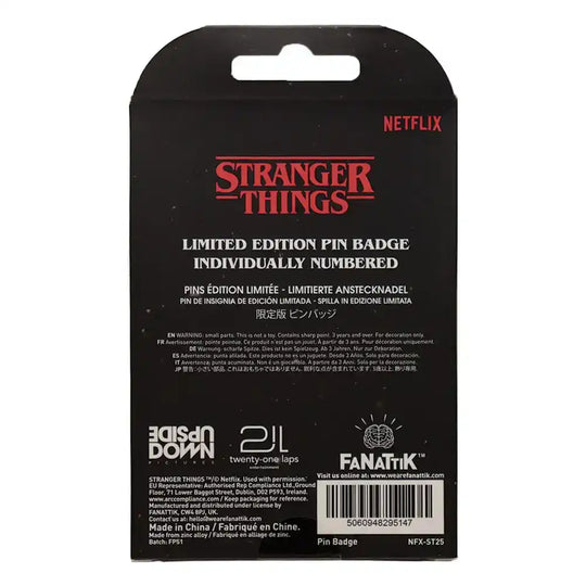 Stranger Things Ansteck-Pin Hellfire Lives Limited Edition