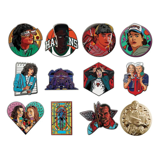 Stranger Things Ansteck-Pins Display Mystery Pin Badge (12) - Smalltinytoystore