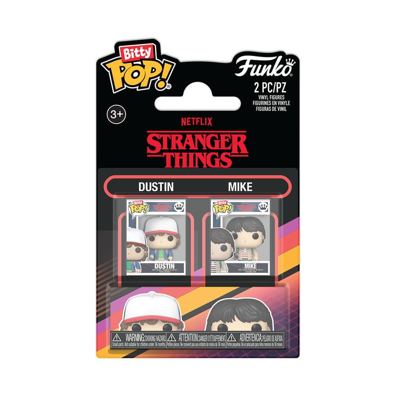 Stranger Things Bitty POP! Vinyl Figuren 2er-Pack Dustin & Mike 2,5 cm - Smalltinytoystore