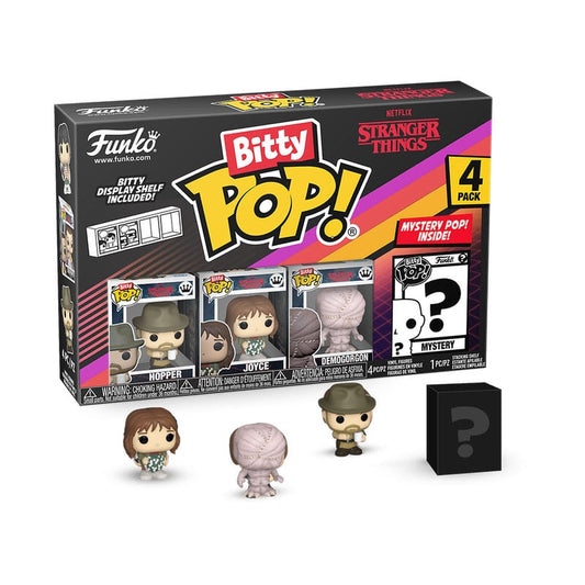Stranger Things Bitty POP! Vinyl Figuren 4er-Pack Hopper 2,5 cm - Smalltinytoystore