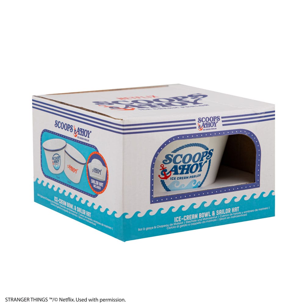 Stranger Things Eiscreme-Schüssel mit Matrosenmütze Scoops Ahoy - Smalltinytoystore