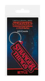 Stranger Things Gummi-Schlüsselanhänger Logo 6 cm - Smalltinytoystore