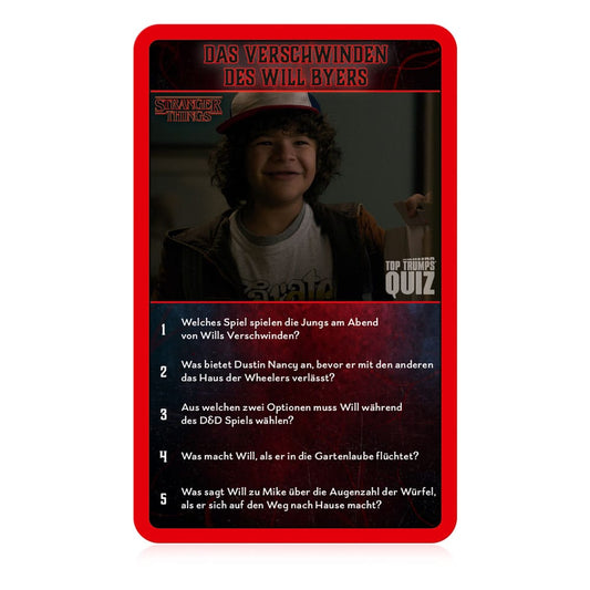 Stranger Things Kartenspiel Top Trumps Quiz *Deutsche Version* - Smalltinytoystore