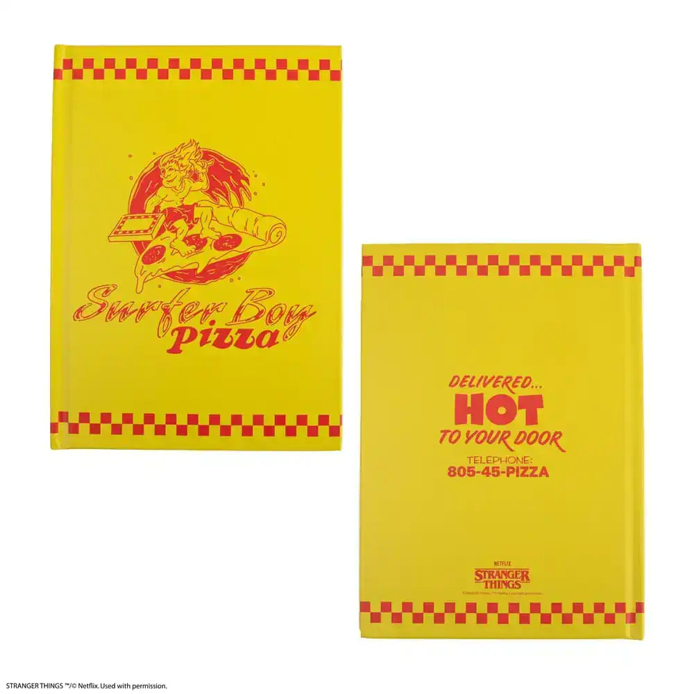 Stranger Things Notizbuch Surfer Boy Pizza Hardcover - Smalltinytoystore