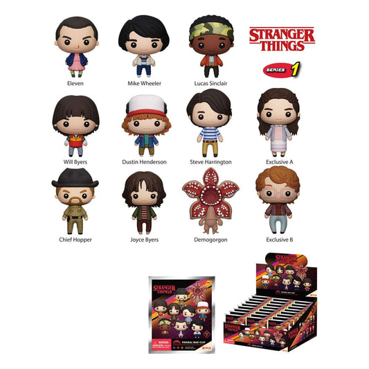 Stranger Things PVC-Taschenanhänger Series 1 Display (24) - Smalltinytoystore