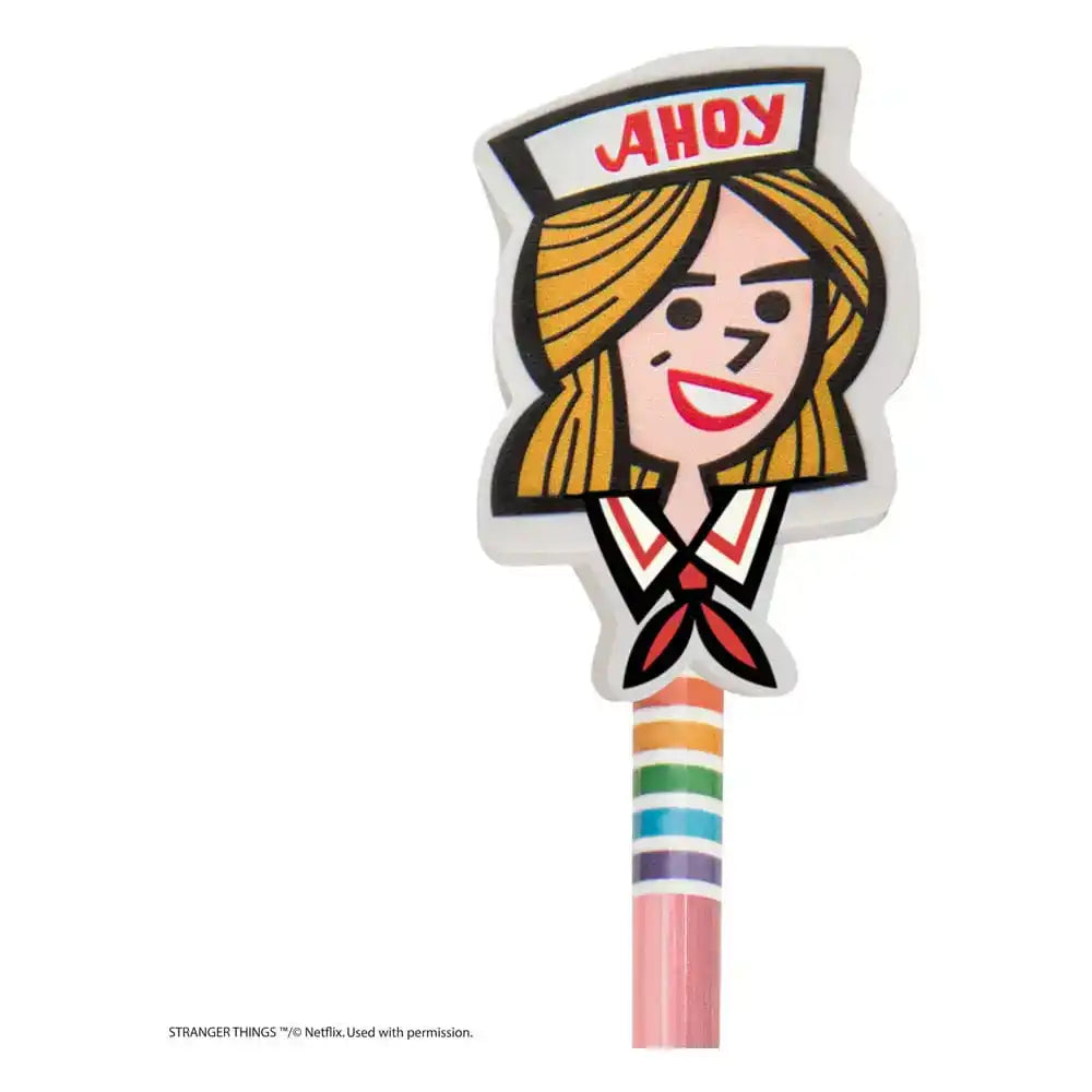 Stranger Things Radiergummi-Bleistift Scoops Ahoy Robin - Smalltinytoystore