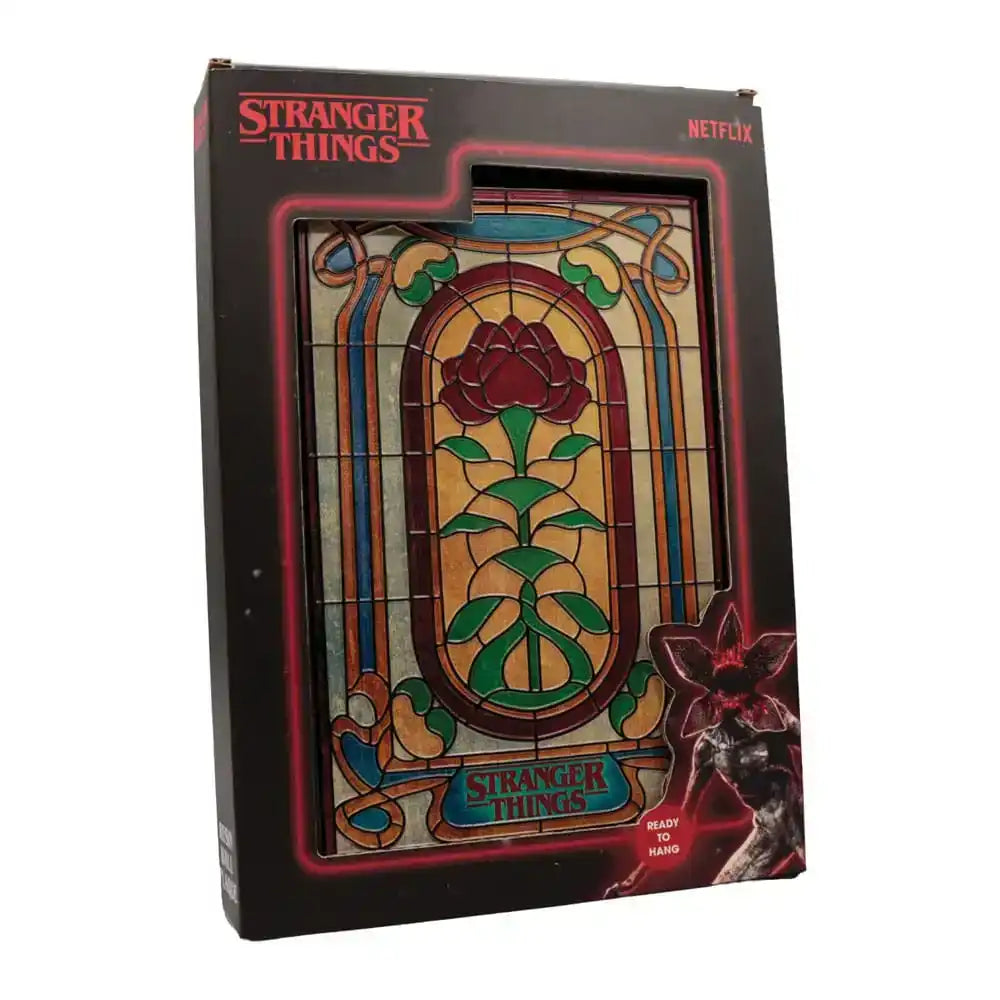 Stranger Things Resinschild Creel House Stained Glass Window